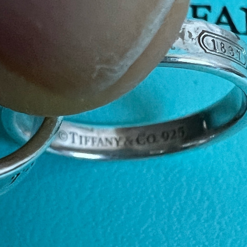 🔴Authentic TIFFANY & CO Sterling Silver 1837 Interlocking Circles Ring 🔴 - Picture 5 of 8